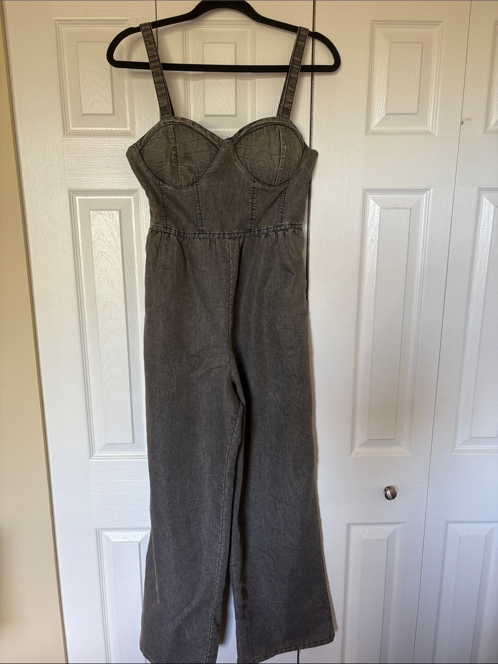 B.O.G Collective Structured Bustier wide-leg jumpsuit